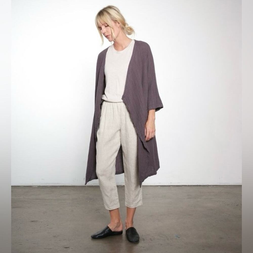It Is Well L.A. Cotton Gauze Duster Cardigan | Made USA | Pockets | S